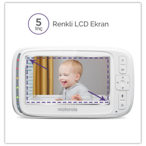 Motorola Comfort 50 5” LCD Ekran Dijital Bebek Kamerası