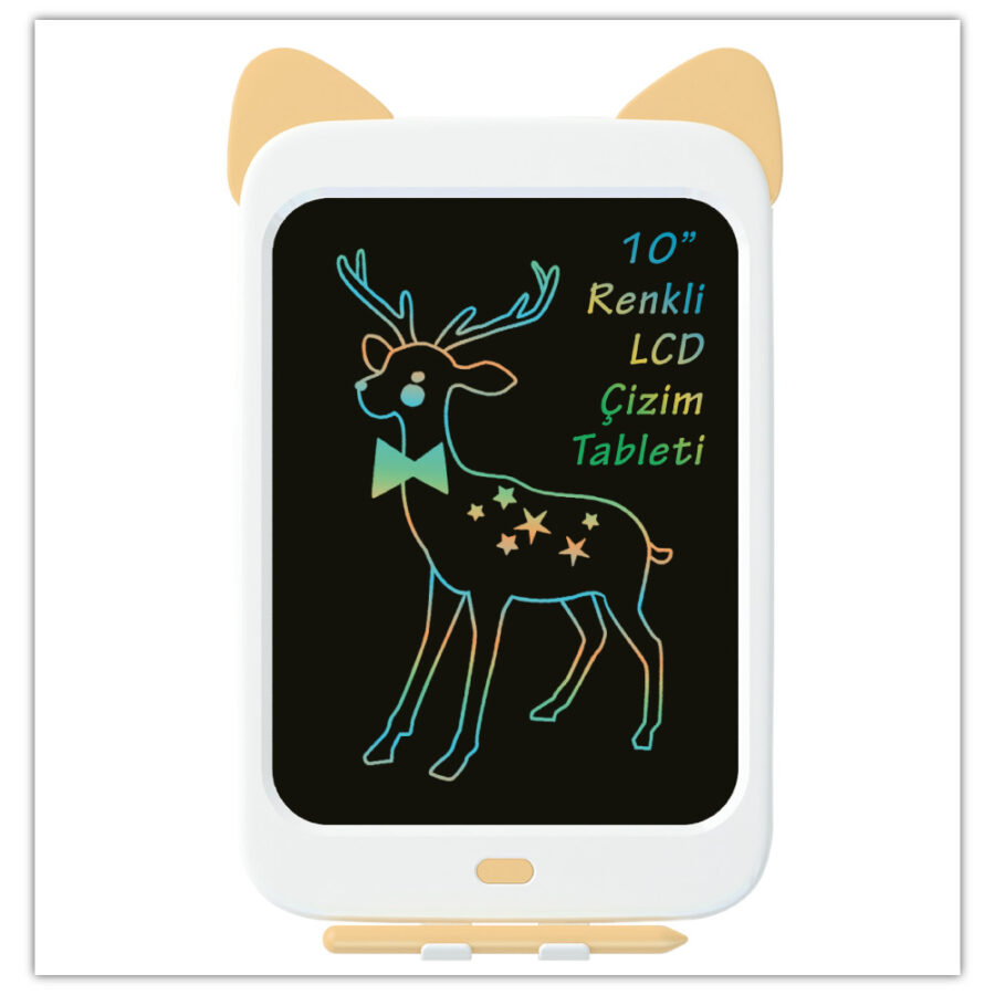 Xiaomi Wicue 10” Sarı Kedi LCD Dijital Renkli Çizim Tableti